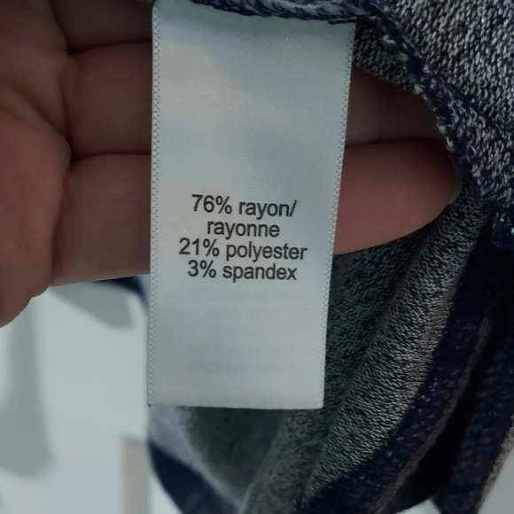 NWOT Lane Bryant Blue & Gray Plaid Short Dolman Sleeve Open Front Cardigan 18/20 - Picture 9 of 10